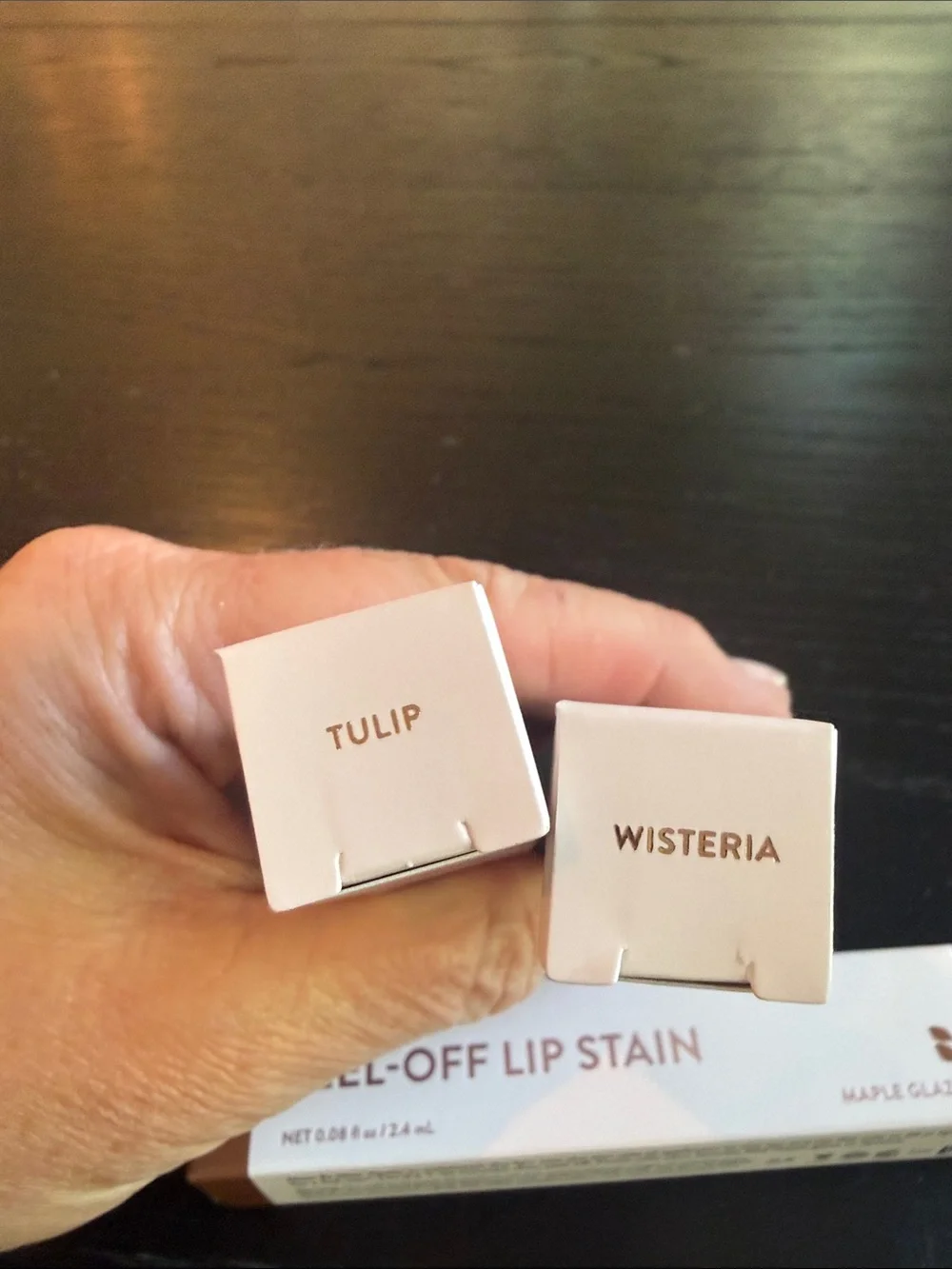 Red Aspen Lip Stain and 2 Lip Gloss- new in box.